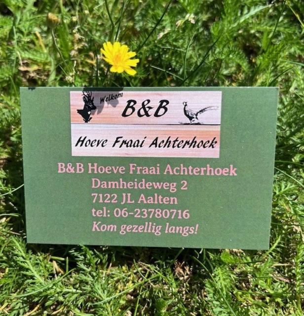 B&B Hoeve Fraai Achterhoek 알턴 외부 사진
